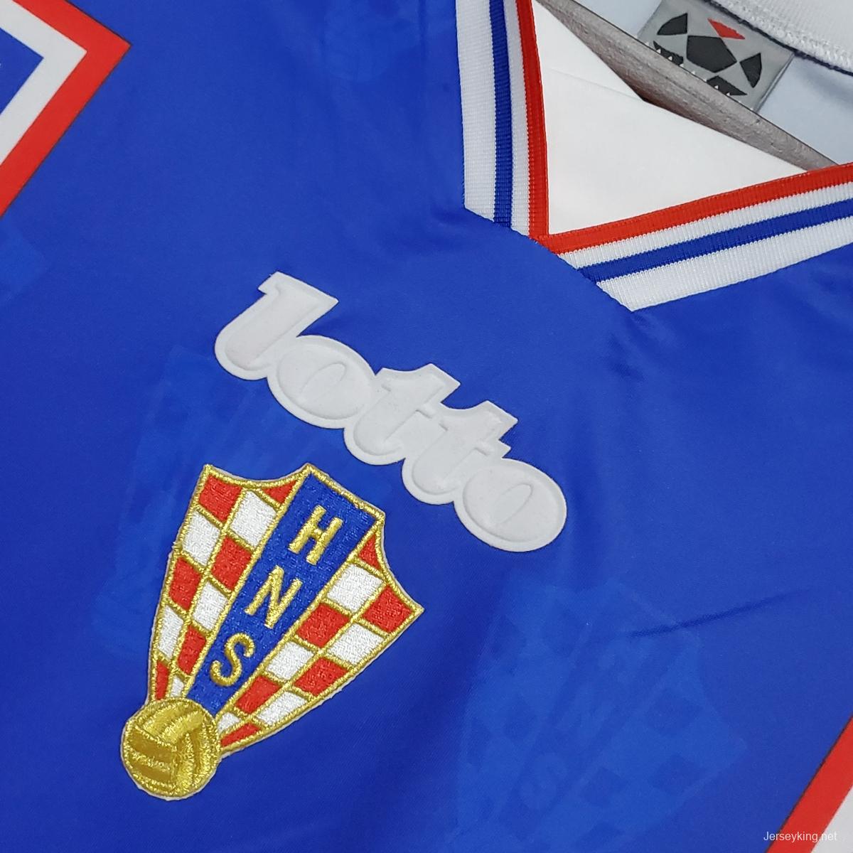 Retro 1998 Croatia home Soccer Jersey