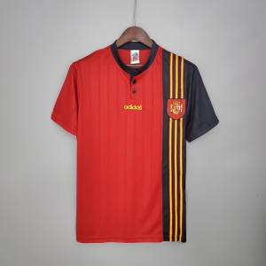 Retro Spain 1996 home Soccer Jersey