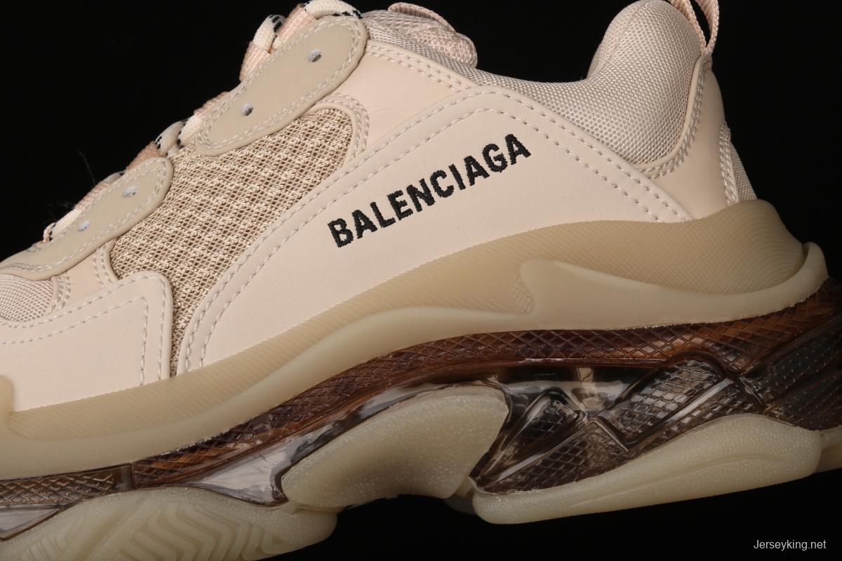 Balenciaga Triple S 3.0 full-combination nitrogen crystal outsole GA19710 for retro casual running shoes