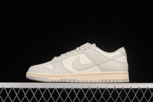 NIKE DUNK Low Bone White Color Matching SB Buckle Backboard Fashion Casual Sneakers DD1503-107