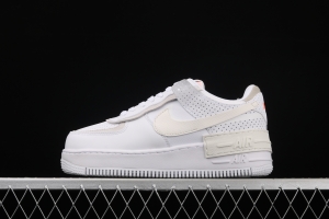 NIKE Air Force 1 ShAdidasow light weight heightened low-top board shoes CZ8107-100