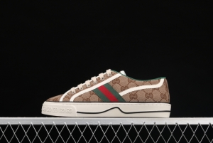 Gucci Tennis 1977 Print Sneaker canvas printed retro leisure sports board shoes