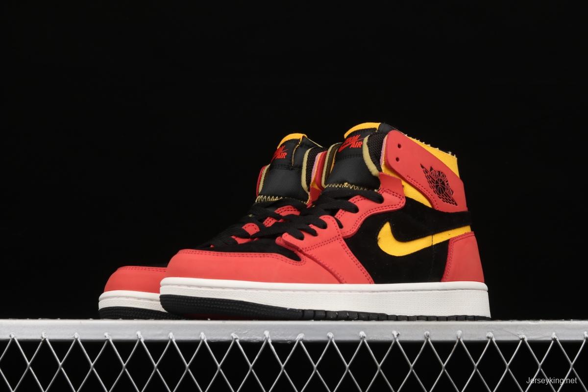 Air Jordan 1 Zoom CMFT AJ Black, Red, Yellow, CT0978-006