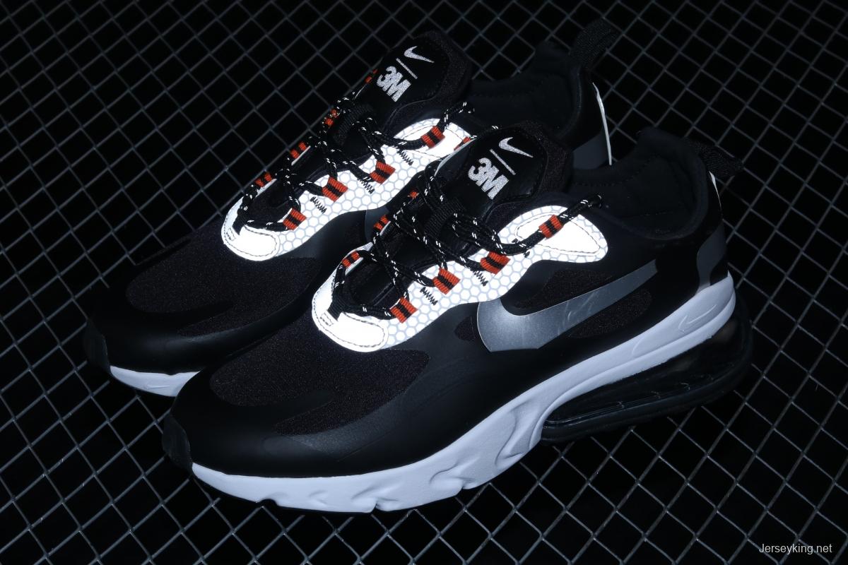 NIKE Air Max 270React new high-frequency mesh hollowing out function half-palm air cushion running shoes CT1834-001