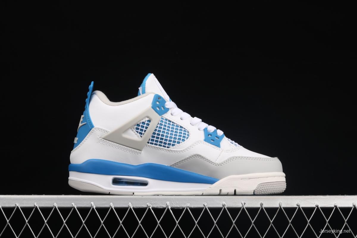 Air Jordan 4 Retro Military Blue White Blue 308497-105