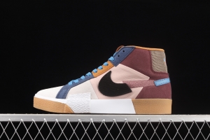 NIKE SB Zoom Blazer Mid PRM splicing broken hook leisure Zhongbang board shoes DA8854-600