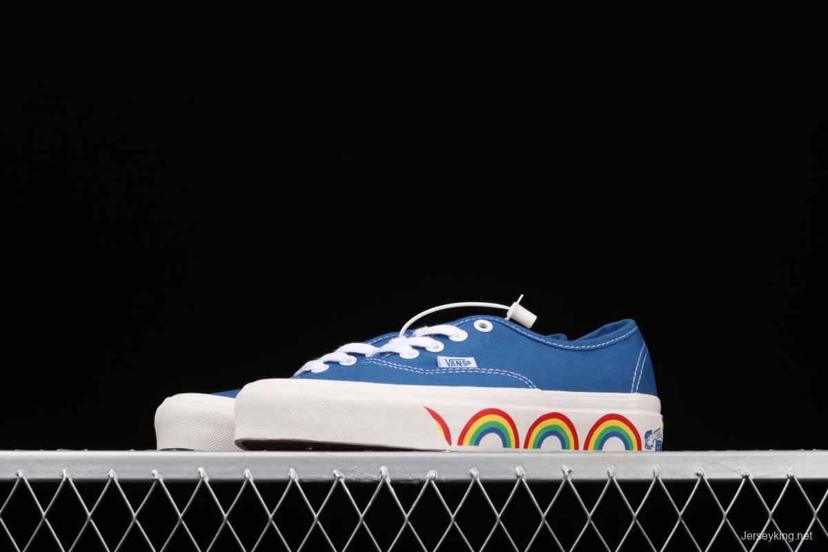 Vans Authentic blue rainbow Anaheim low-top casual board shoes VN0A54F241D