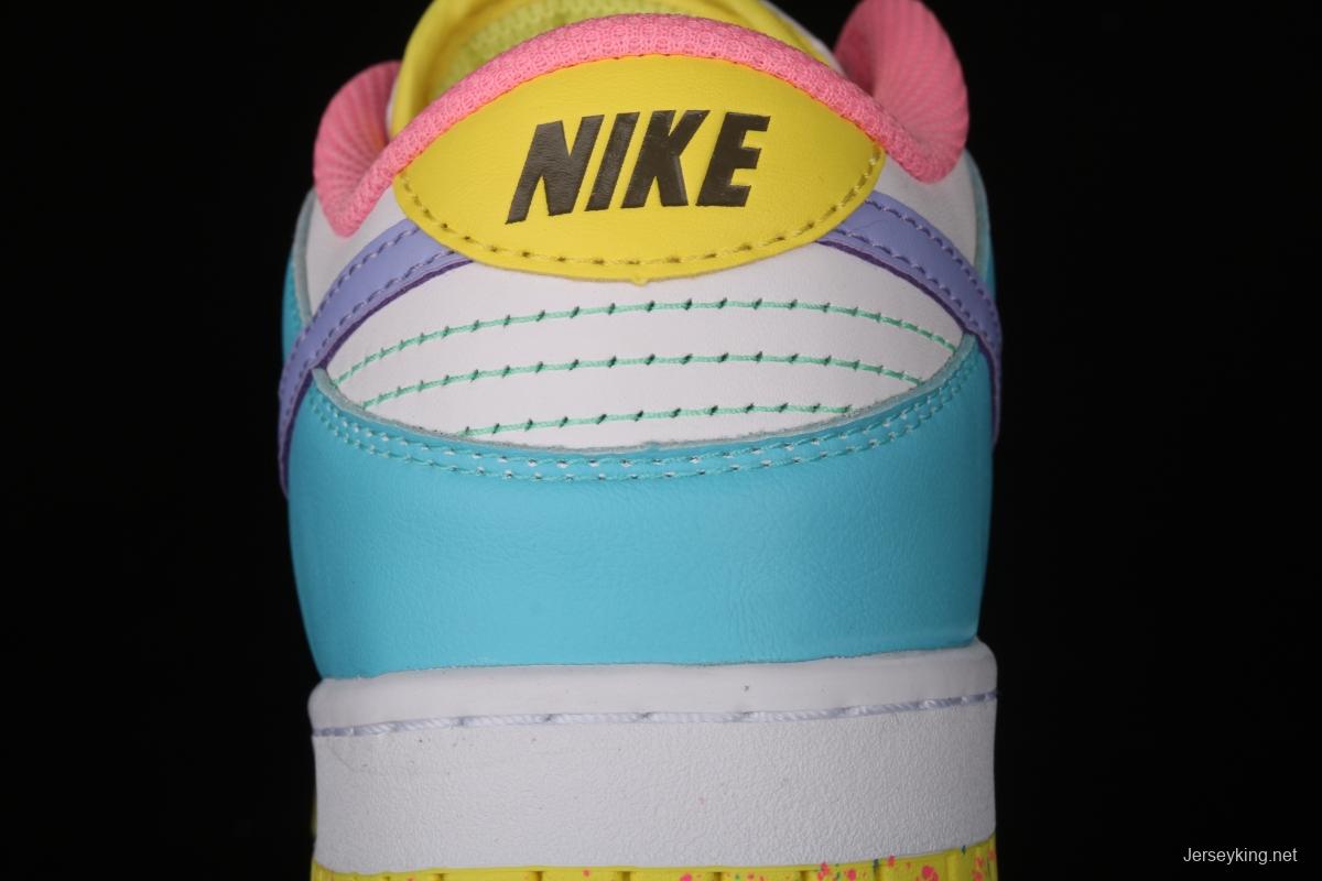 NIKE SB DUNK Low SE Candy egg / candy mandarin duck dunk series low side leisure sports skateboard shoes DD1872-100