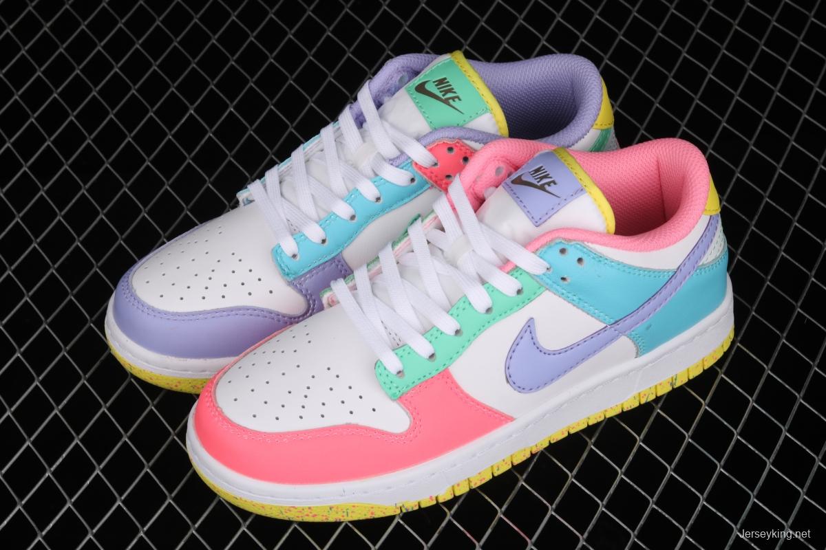 NIKE SB DUNK Low SE Candy egg / candy mandarin duck dunk series low side leisure sports skateboard shoes DD1872-100