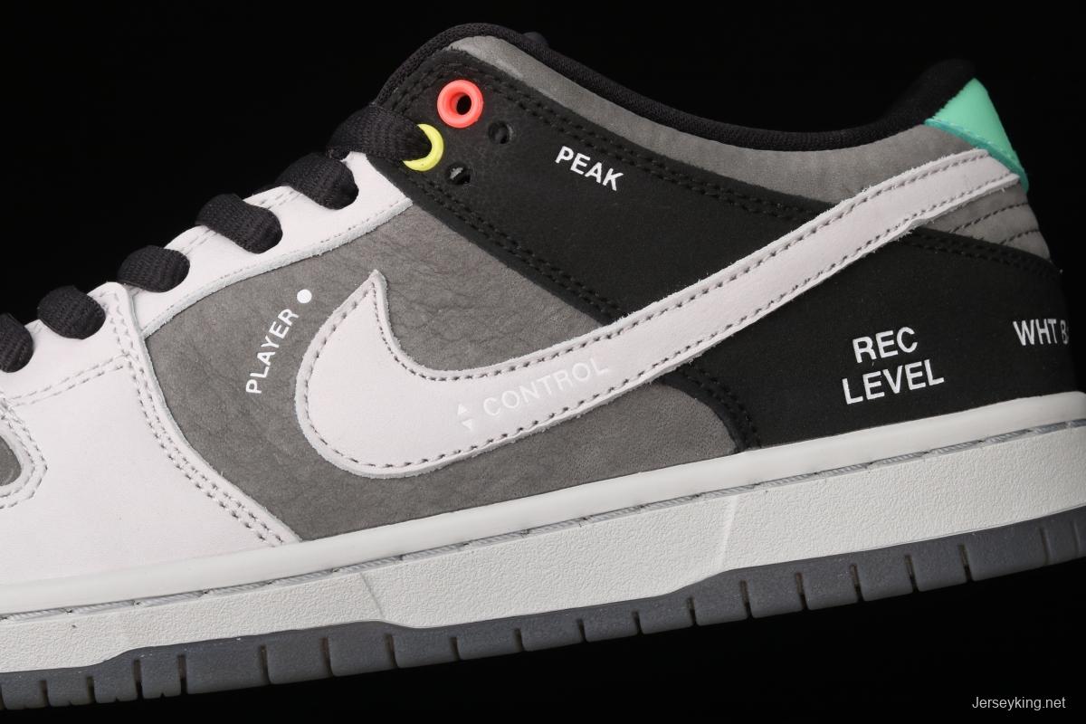 NIKE DUNK SB Low Pro ISO camera jointly named black and gray dunk series retro leisure sports skateboard shoes CV1659-001