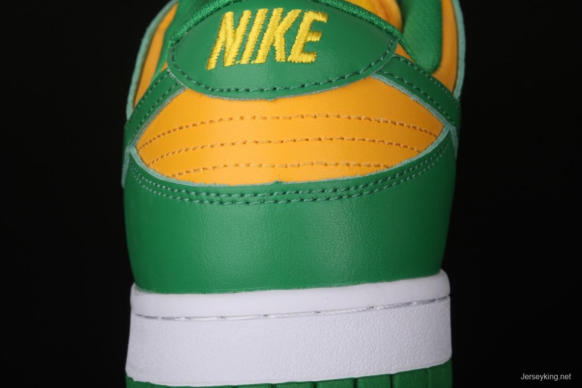 NIKE DUNK SB Low SP Brazil Slam Dunk Series retro low-top leisure sports skateboard shoes CU1727-700