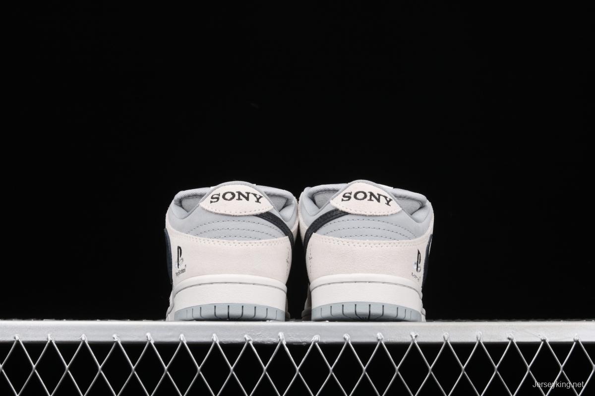 Travis Scott x PlayStation x NIKE DUNK Low tripartite joint name barb low-top skateboard shoes CU1726-900