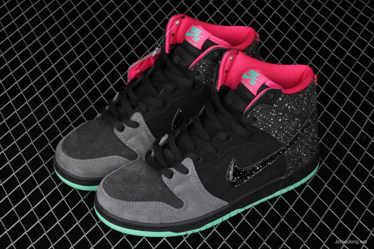 NIKE SB DUNK High Premium AE QS aurora borealis high-top skateboard shoes 313171-063