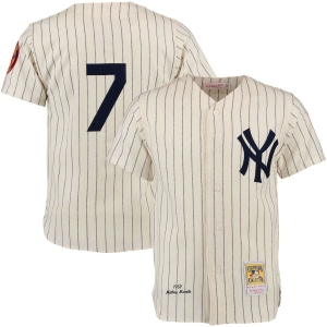 Men's Mickey Mantle Cream Throwback Jersey