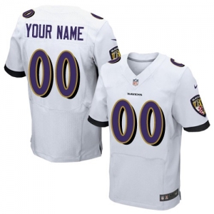 Men's White Customized Elite Team Jersey