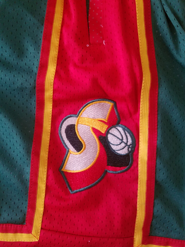 Seattle 1995-96 Throwback Classics Basketball Team Shorts