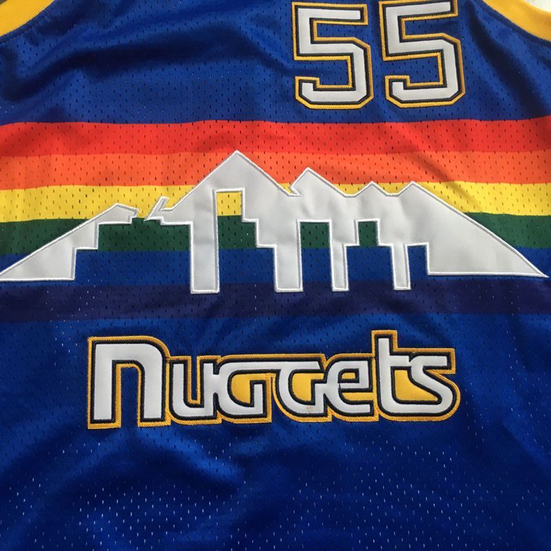 Men's Dikembe Mutombo Blue Retro Classic Team Jersey