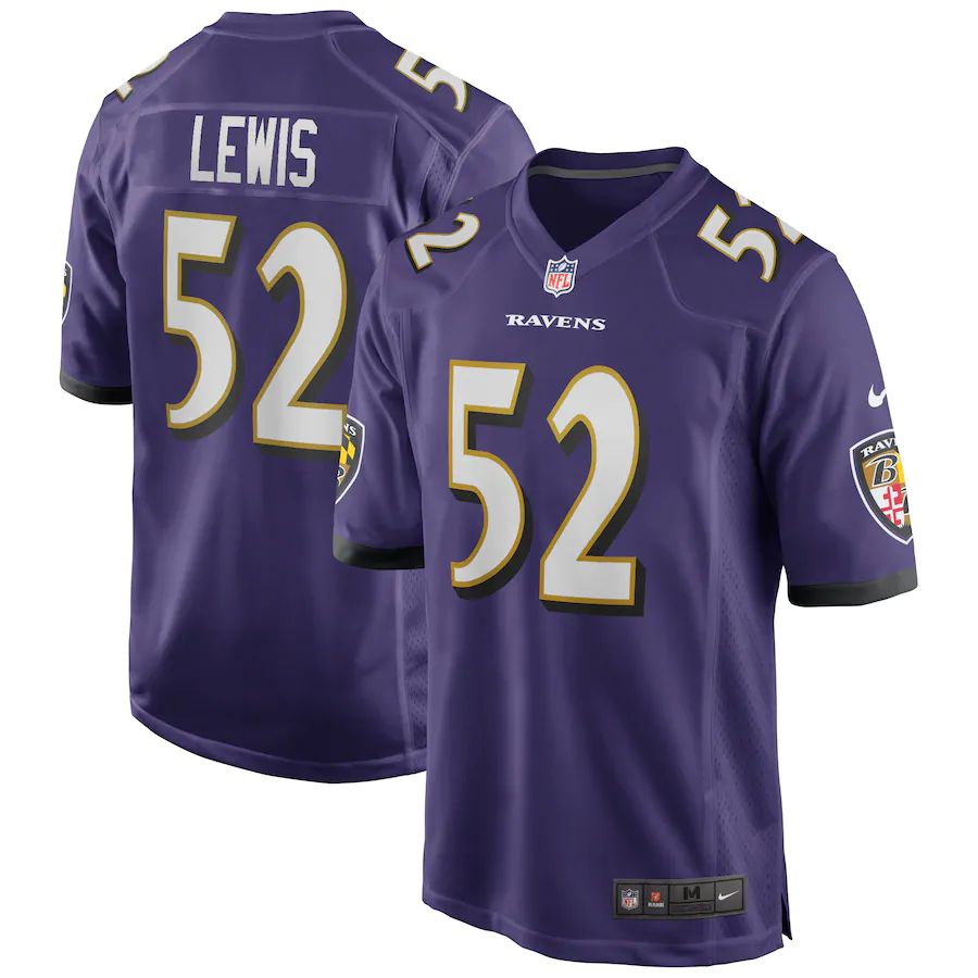 Men's Ray Lewis Purple Retired Player Limited Team Jersey