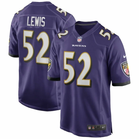 Men's Ray Lewis Purple Retired Player Limited Team Jersey