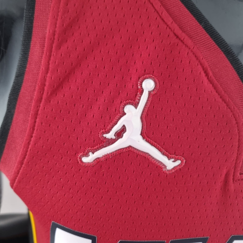 75th Anniversary Miami Heat Jordan WADE #3 Burgundy NBA Jersey