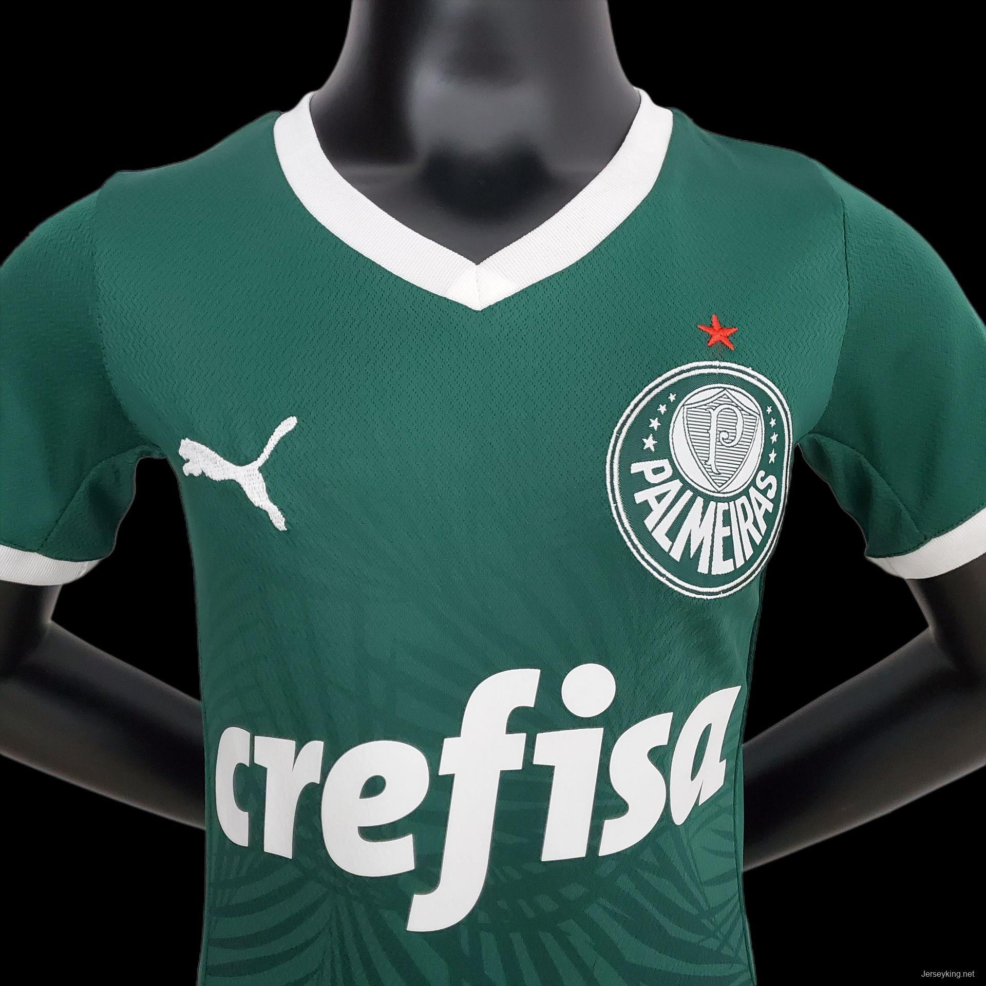 22/23 Palmeiras Home Kids Size 16-28 Soccer Jersey