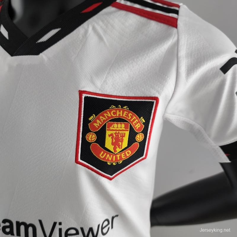 22/23 Kids Manchester United Away SIZE 16-28 Soccer Jersey