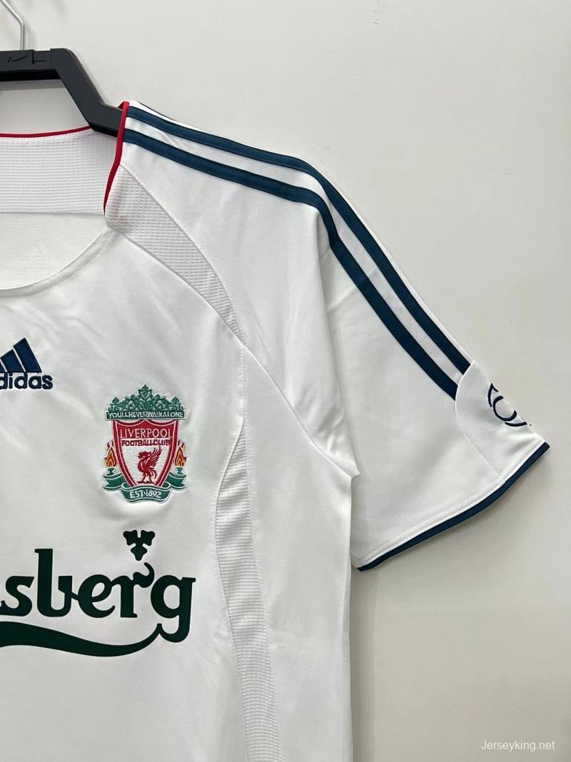 Retro 06/08 Liverpool Away Soccer Jersey