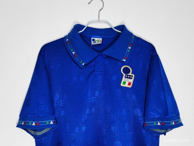 Retro 1994 Italy Home Soccer Jersey