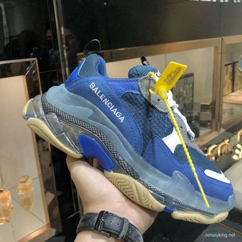 Men/Women Balenciaga Triple S Sneaker Navy