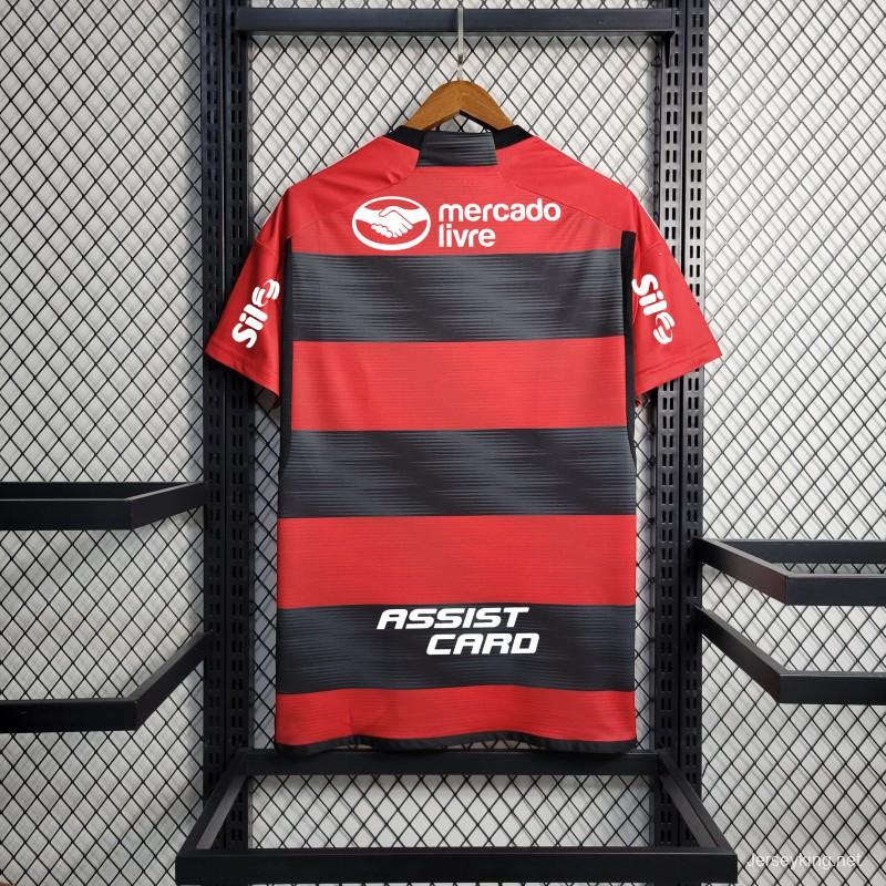 23/24 Flamengo Home Jersey With All Sponsors+Patches