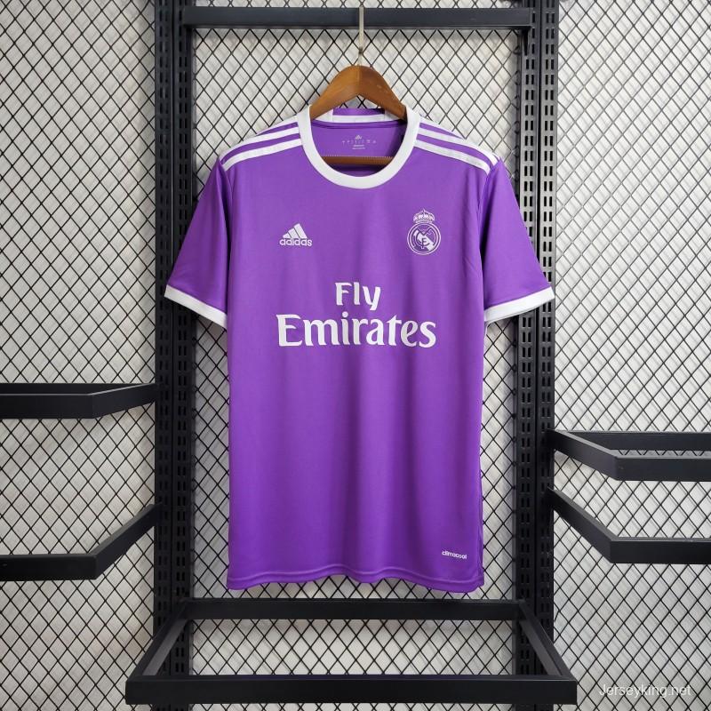 Retro Real Madrid 17/18 Away Purple Jersey