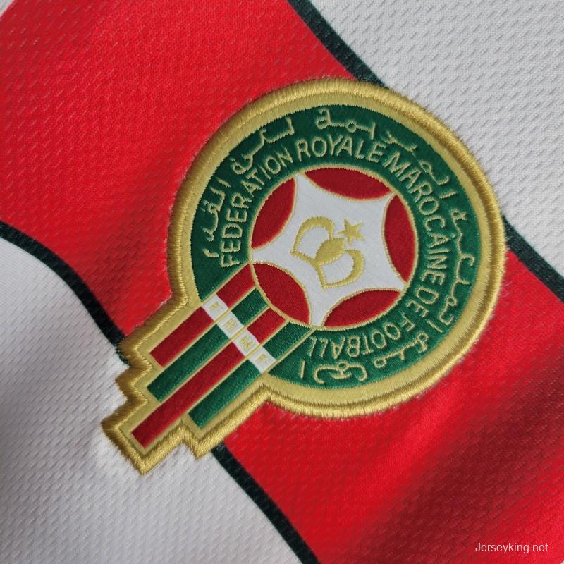 Retro 1998 Morocco Away Soccer Jersey