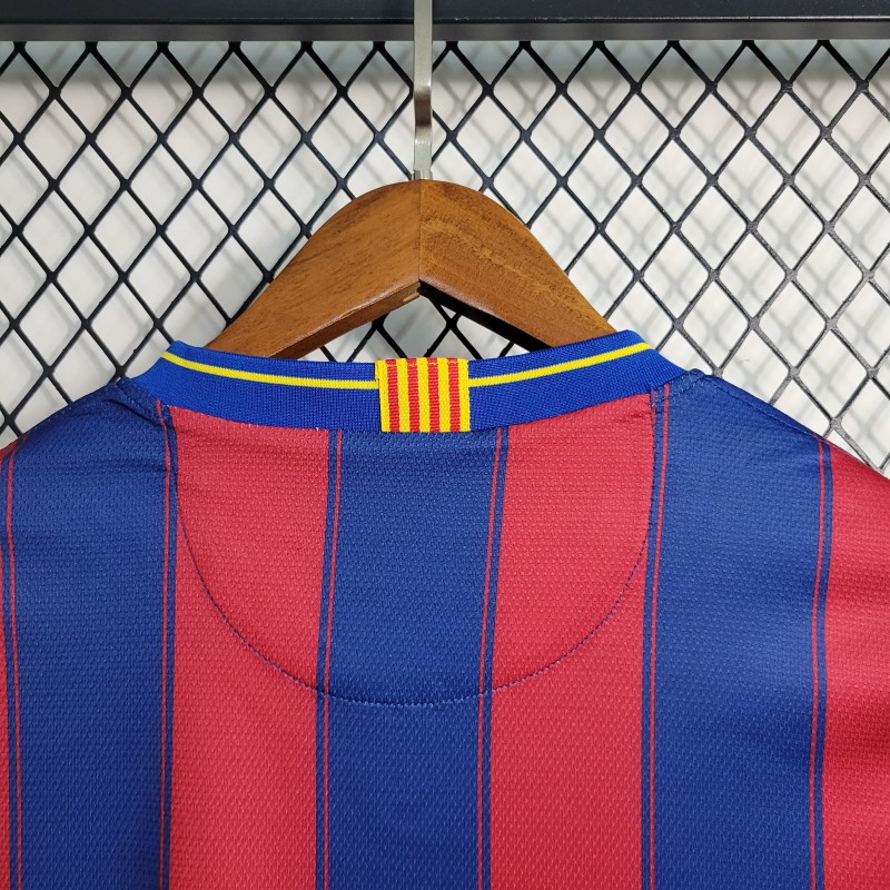 Retro 09-10 Barcelona Home Soccer Jersey