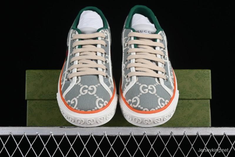 Gucci Tennis 1977 Print Sneaker Retro Casual Canvas Shoes - 02JPO9064