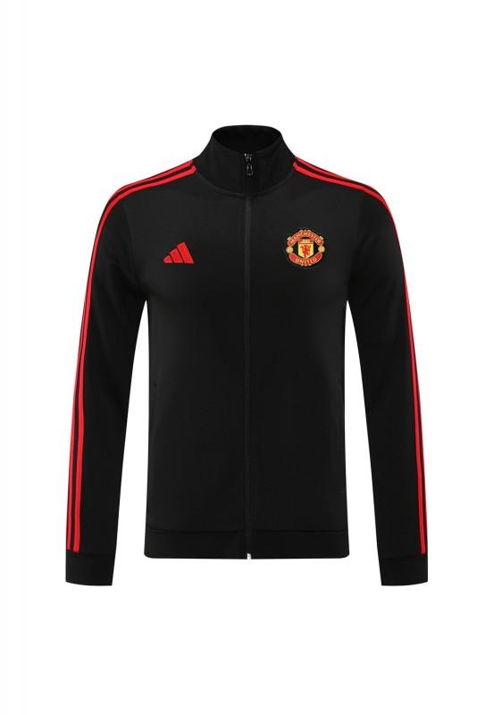 24/25 Manchester United Black Full Zipper Jacket +Long Pants