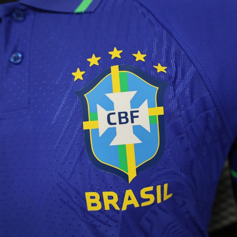 25/26 Player Version Brazil POLO Blue Jersey