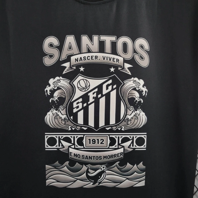25/26 Santos Black Casual Jersey
