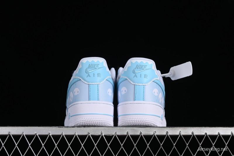 Nike Air Force 1 Low Witch Collaboration Custom Leather Sneakers with Full-Length Air Cushion - CW2288-111