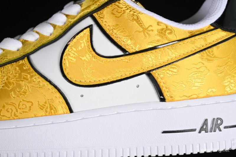 Nike Air Force 1 '07 Low DIY Golden Dragon Embroidery Casual Sneakers - CW2288-202
