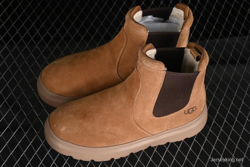 UGG Burleigh Chelsea Winter Snow Boots for Men with Lightweight Anti-Slip Sole and Genuine Wool Leather - 1152050
