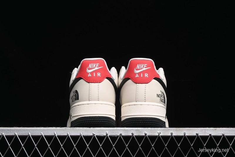 Nike Air Force 1 '07 Low The North Face Collaboration - Beige Black Red Sole Low-Top Casual Sneakers - XZ6188-309