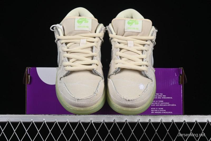 Nike SB Dunk Low "Mummy" Casual Skate Shoes with Tear-Away Fabric and Egyptian Theme - DM0774-111