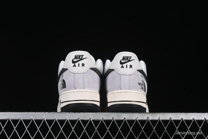 Nike Air Force 1 '07 Low The North Face Collaboration Beige Grey Carbon Black Swoosh Low-Top Casual Sneakers - XZ6188-916