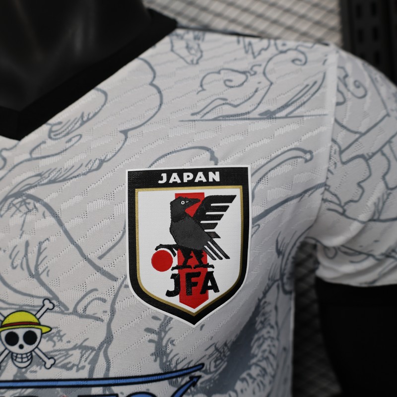 Player Version 2025 Japan White with One Piece Gear 5 Design Jersey