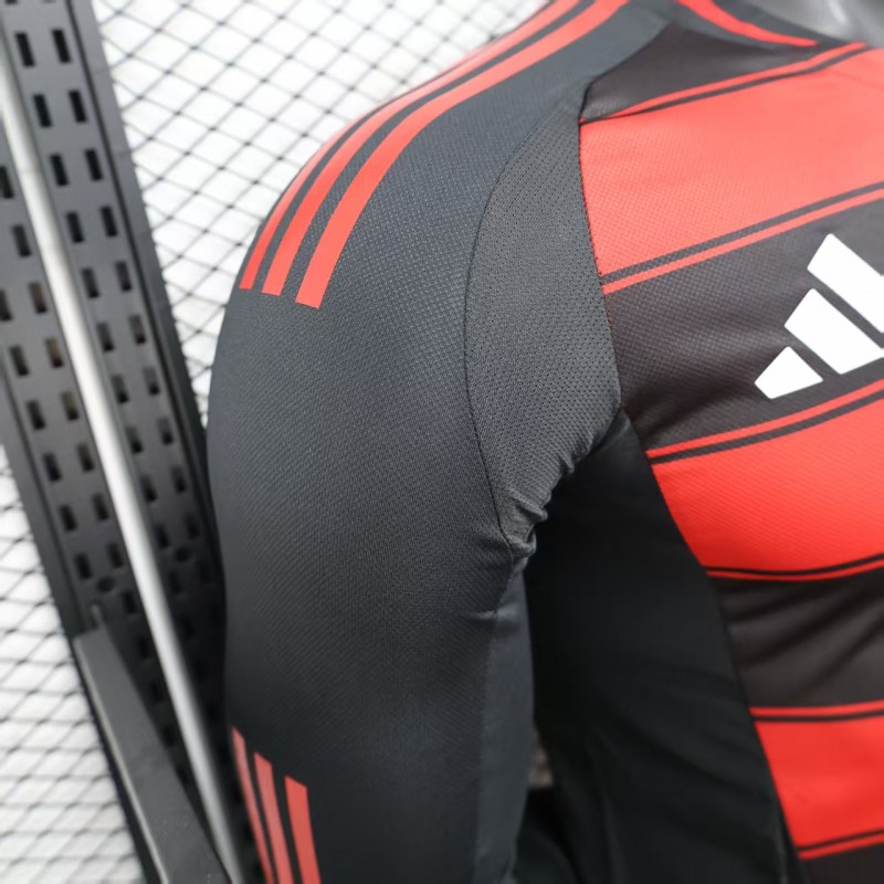 Player Version 25/26 Flamengo Home Long Sleeve Jersey