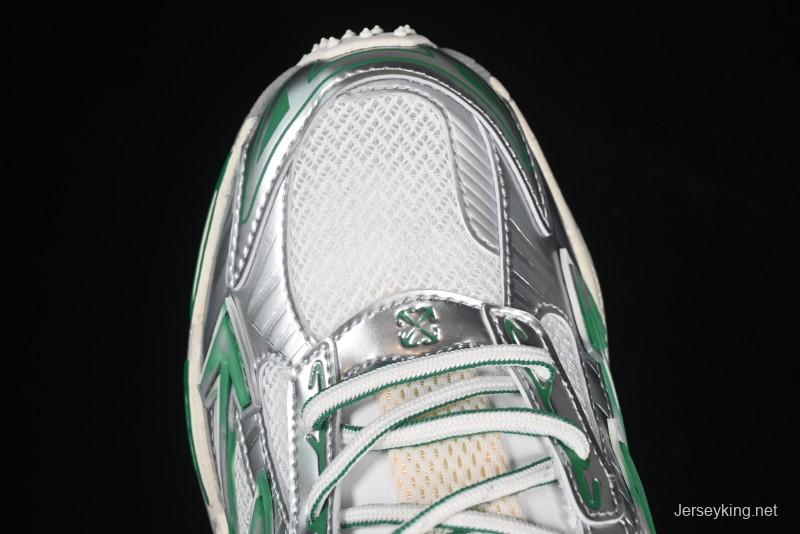 Off-White Be Right Tie-Dye Green Low-Top Lifestyle Casual Shoes - X.E5