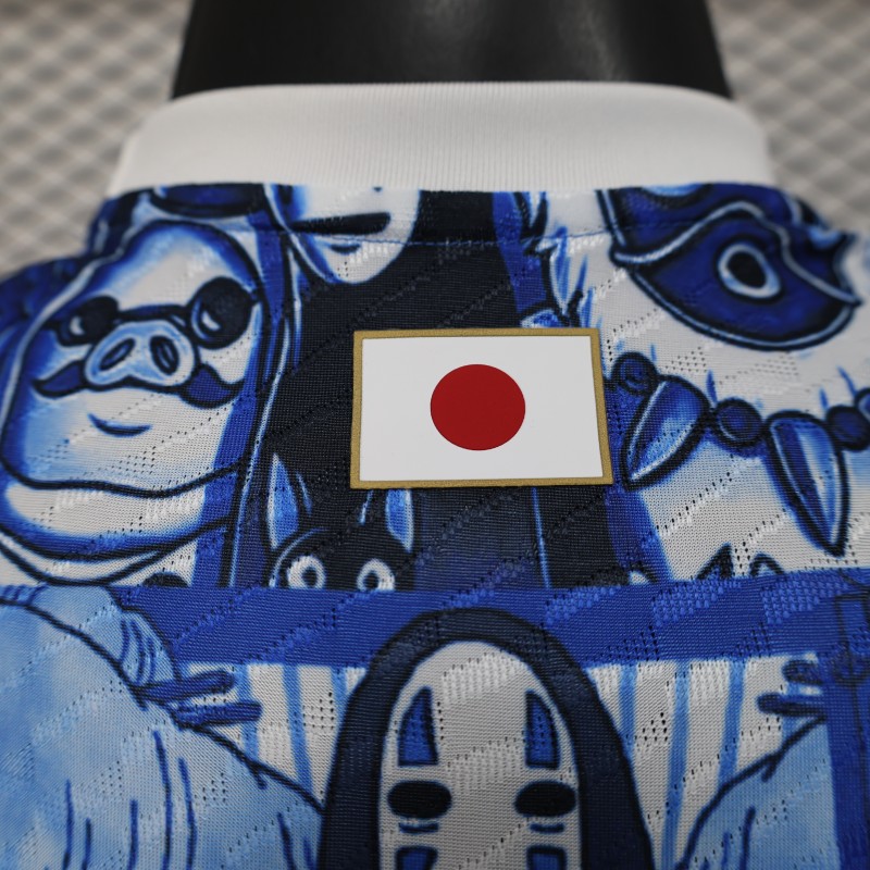 Player Version 2025 Japan Blue with Anime Characters Jersey