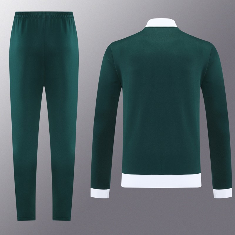 2025 Adidas Original Green Full Hoodie Zipper Jacket +Long Pants