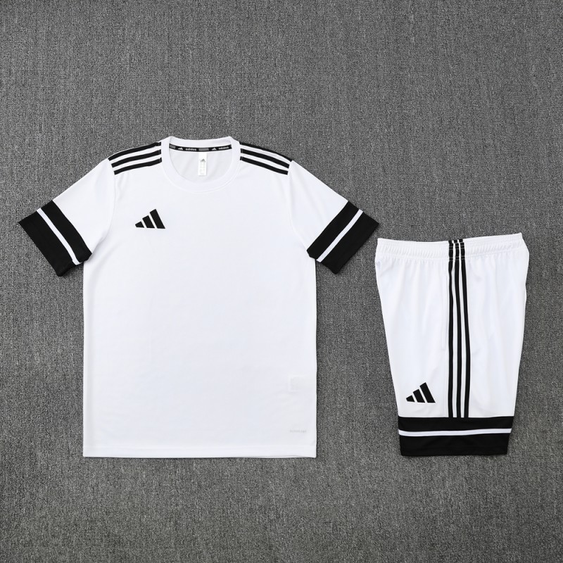 2025 Adidas White Short Sleeve Jersey+Shorts