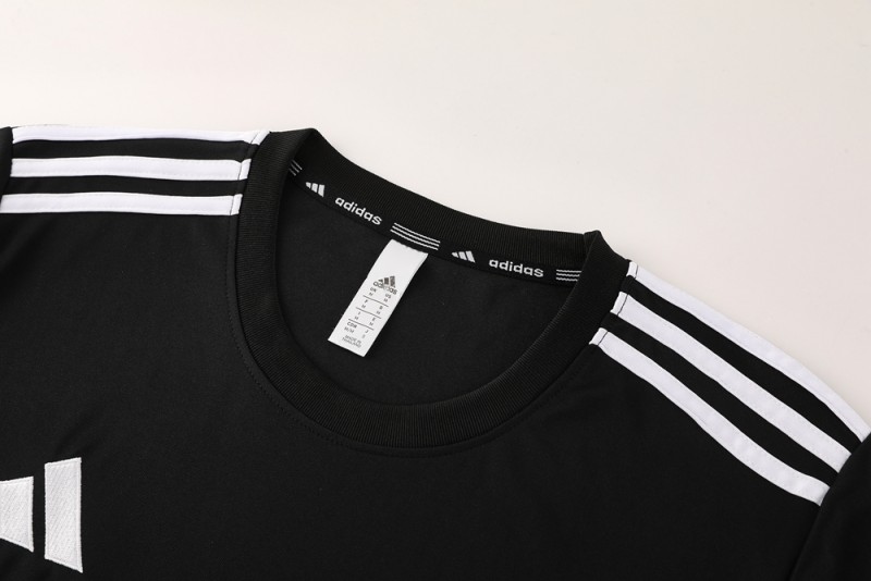 2025 Adidas Black Short Sleeve Jersey+Shorts